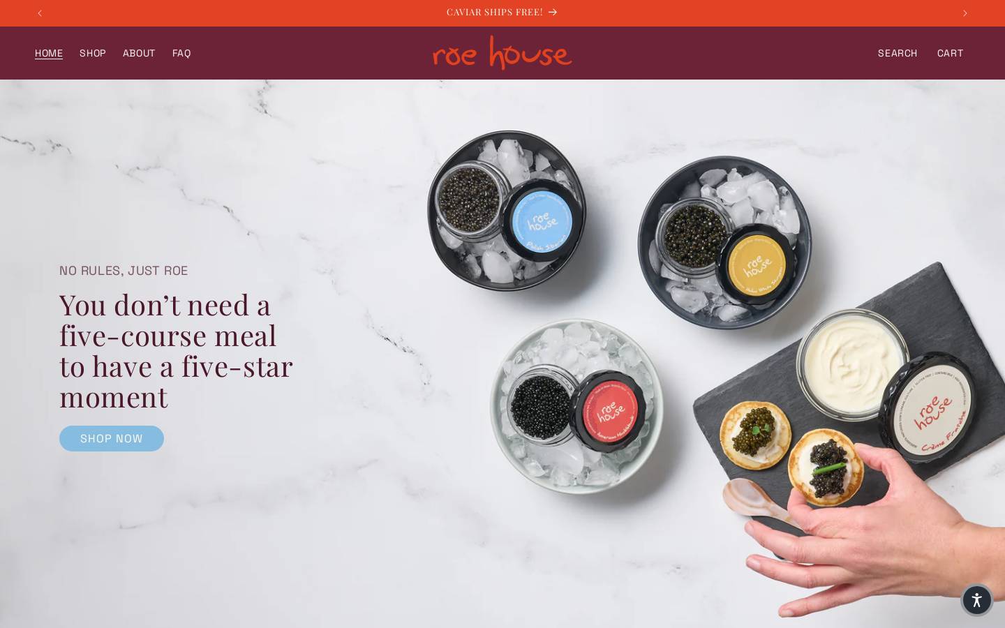 eatroehouse.com homepage screenshot