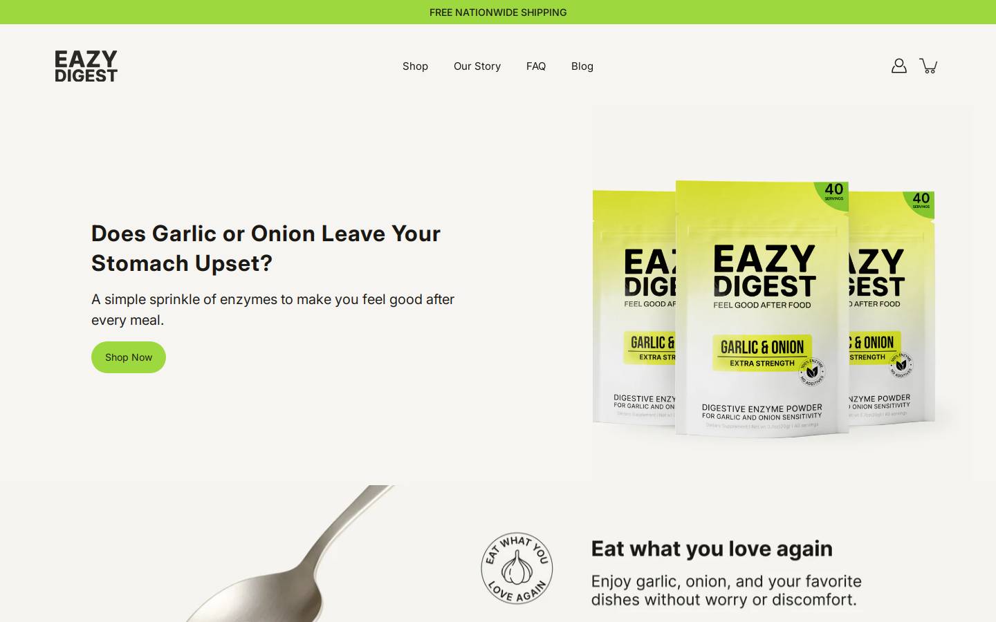 eazy-digest.com homepage screenshot