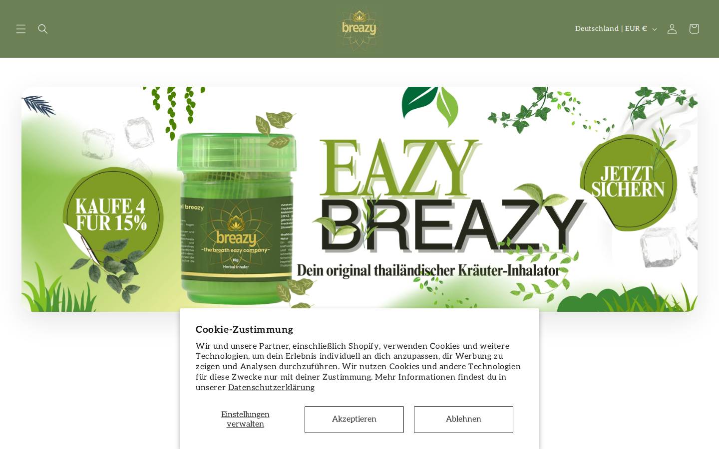 eazybreazy.com homepage screenshot
