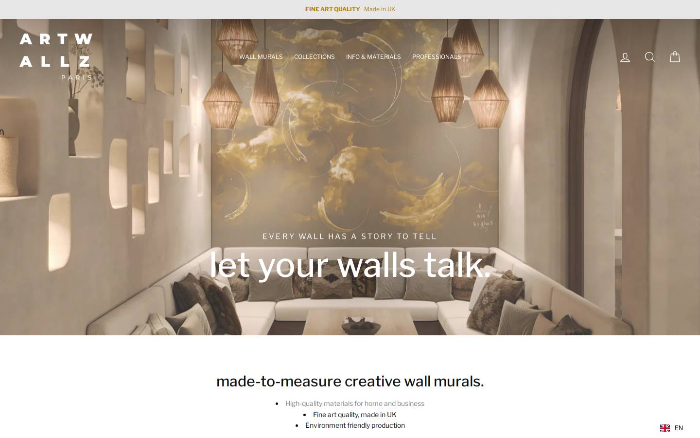 eazywallz.eu homepage screenshot