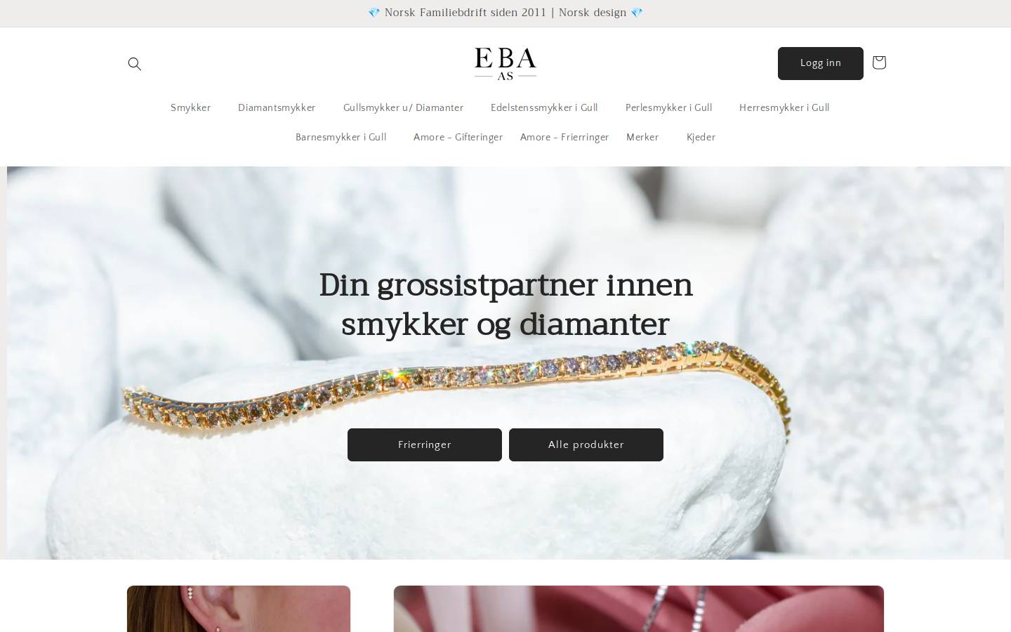 ebaas.no homepage screenshot