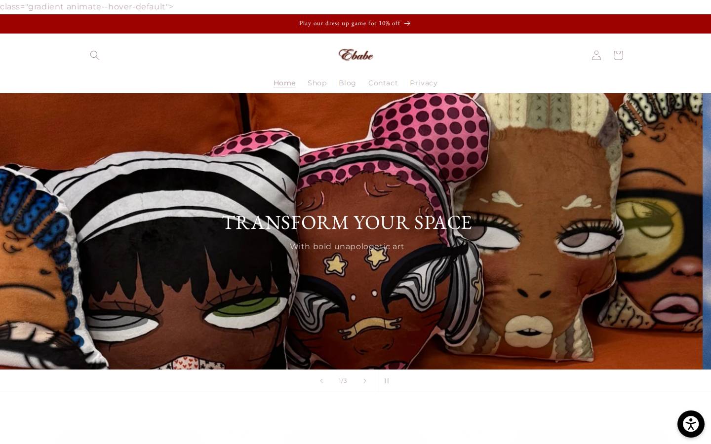 ebabe.co homepage screenshot