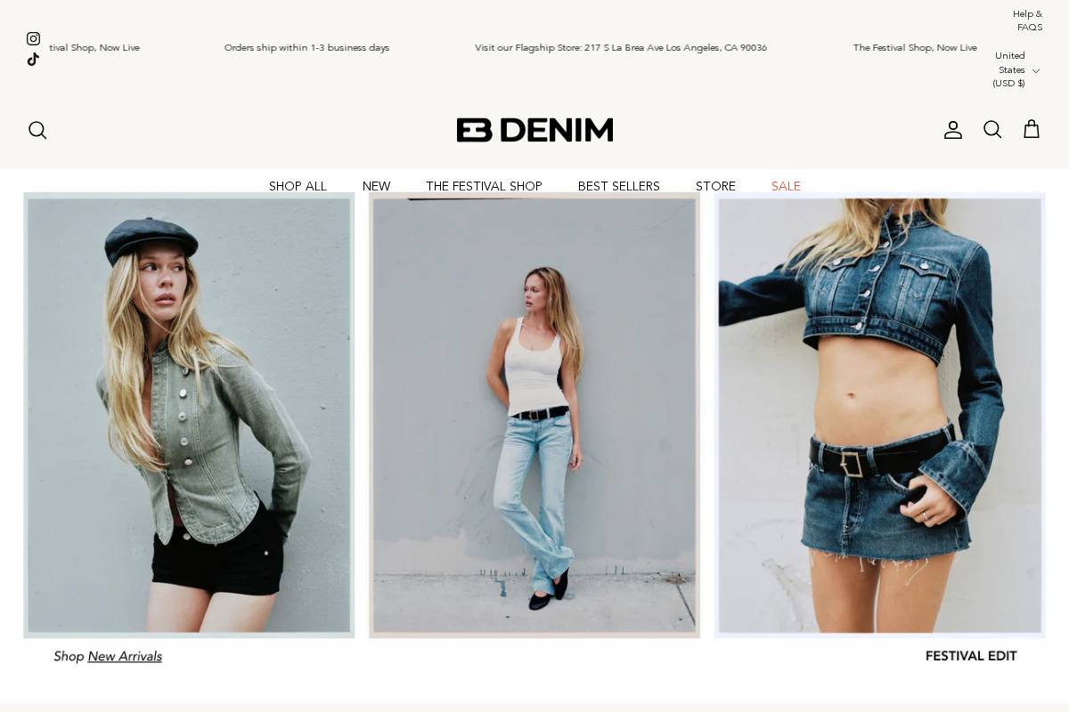 ebdenim.com homepage screenshot