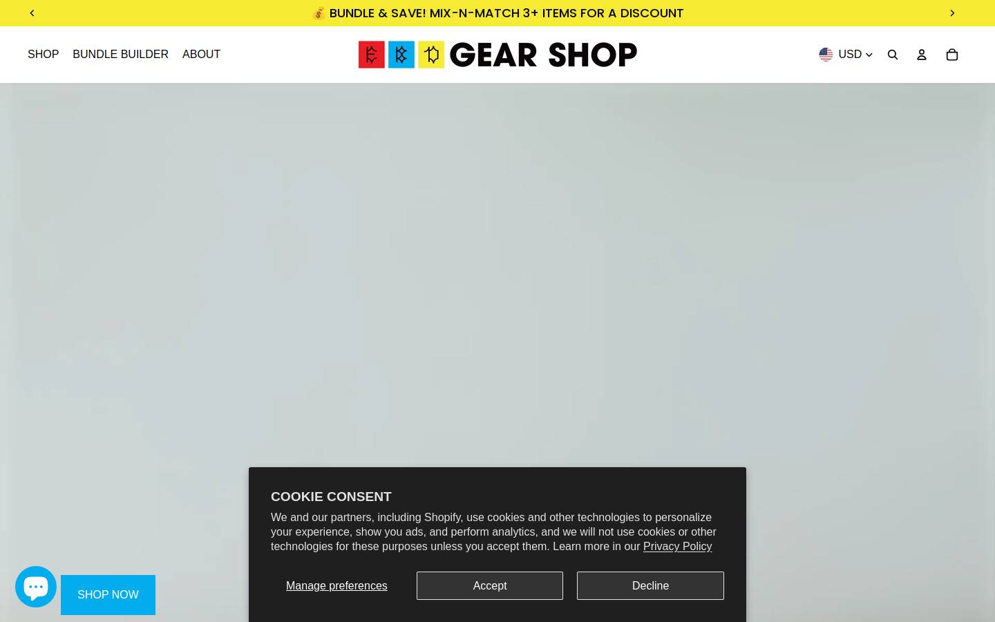 ebdgearshop.com homepage screenshot