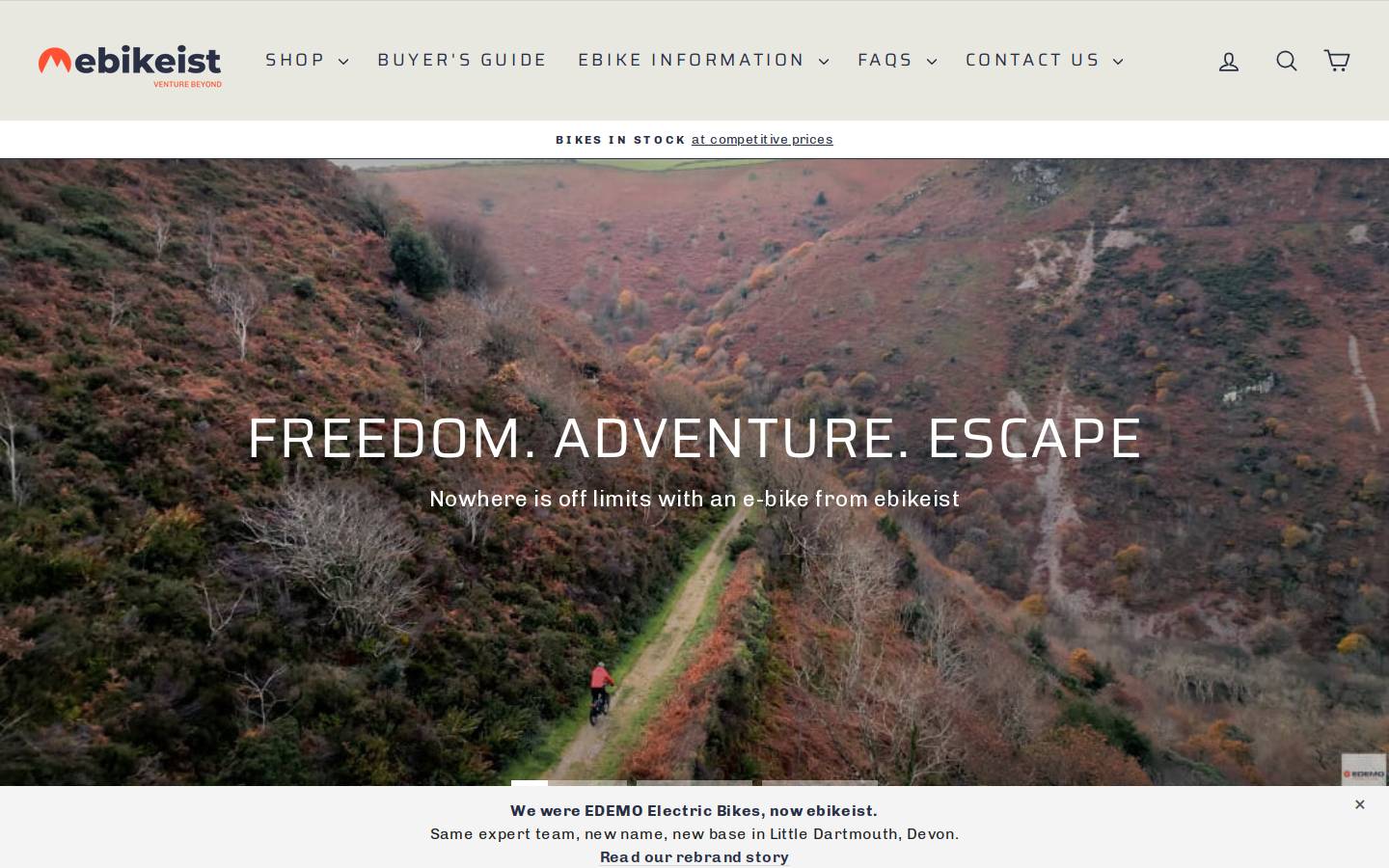 ebikeist.com homepage screenshot
