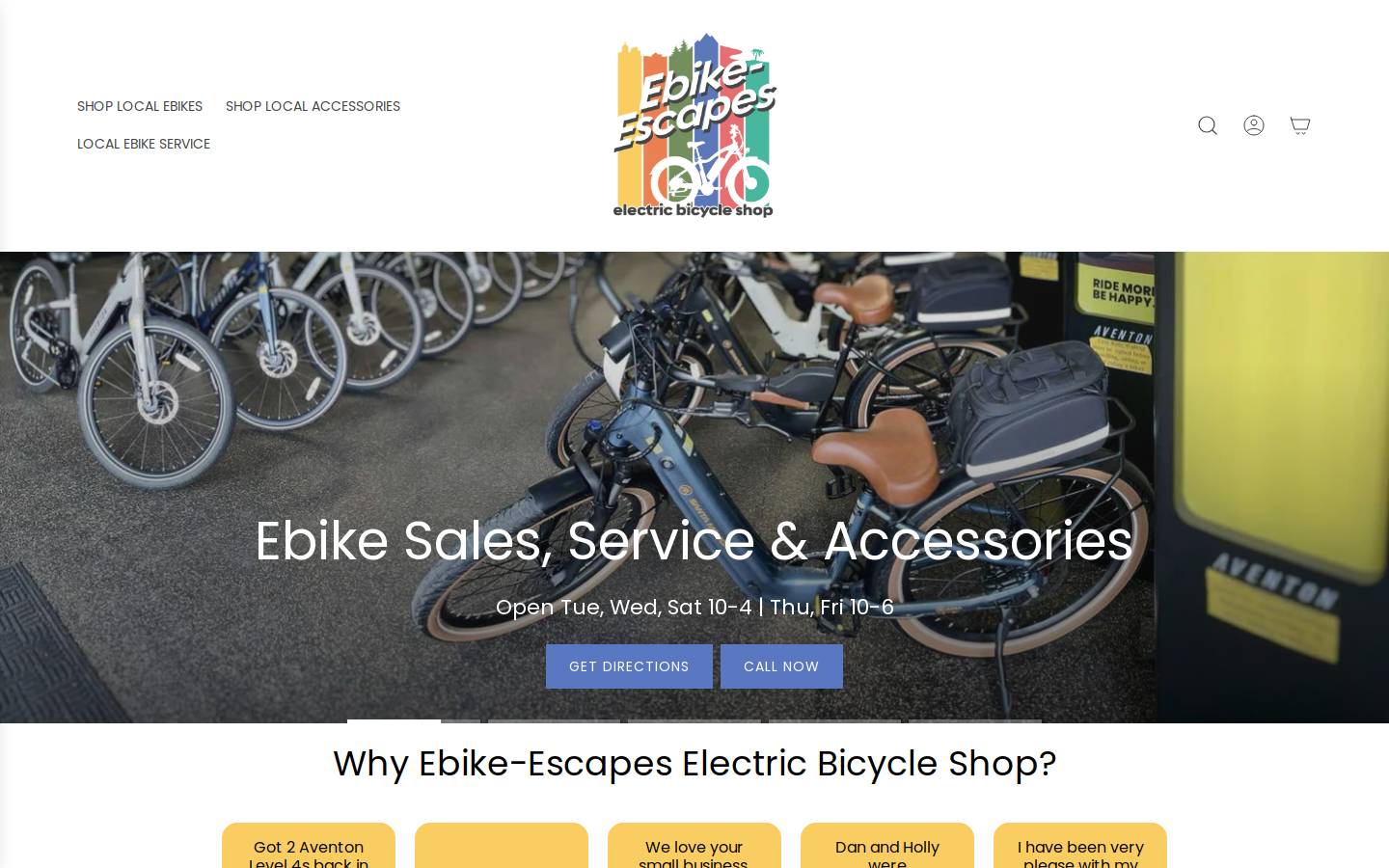 ebikesnearme.com homepage screenshot