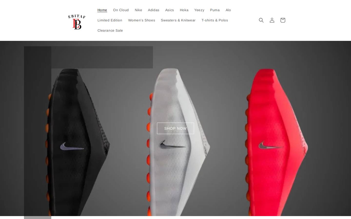 Ebitaf homepage screenshot
