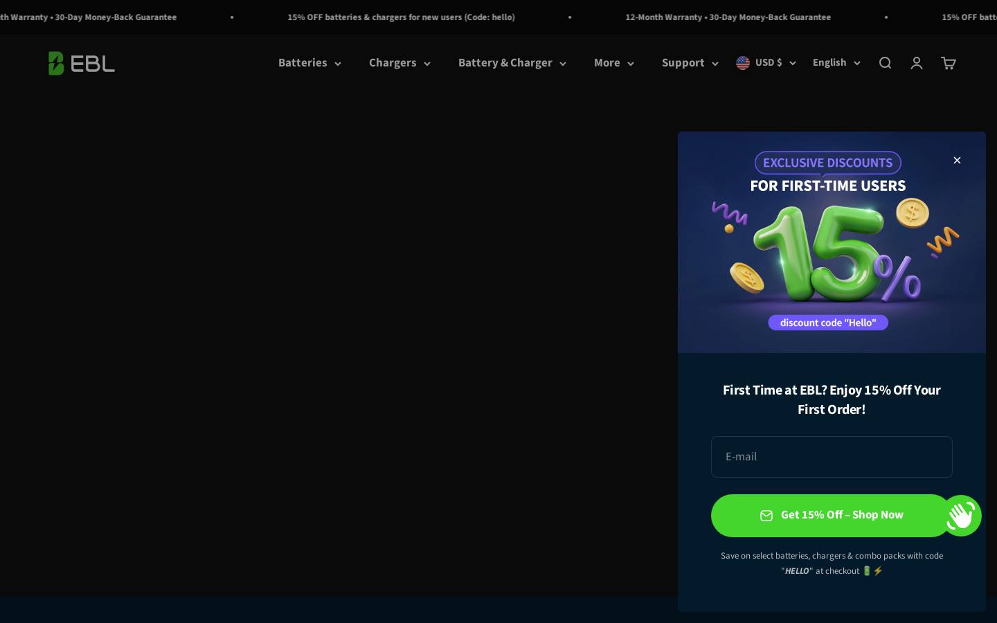 eblmall.com homepage screenshot