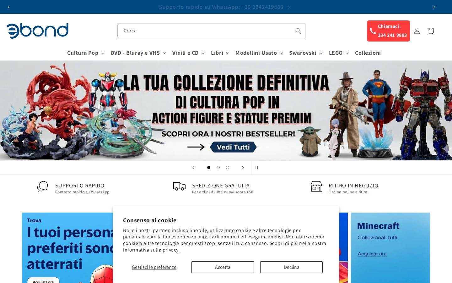 Ebond homepage screenshot