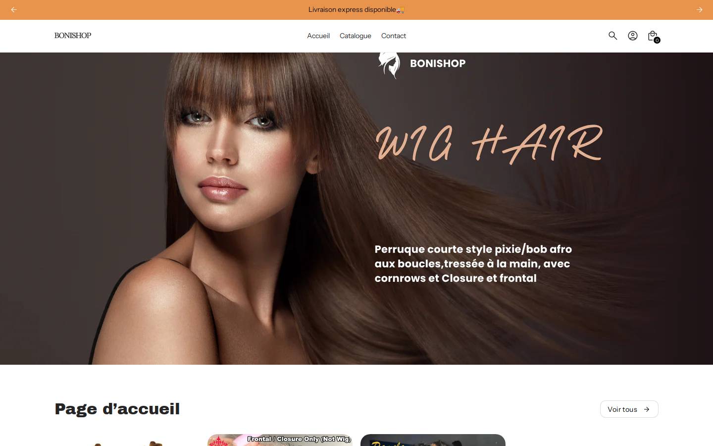 ebonishop.com homepage screenshot