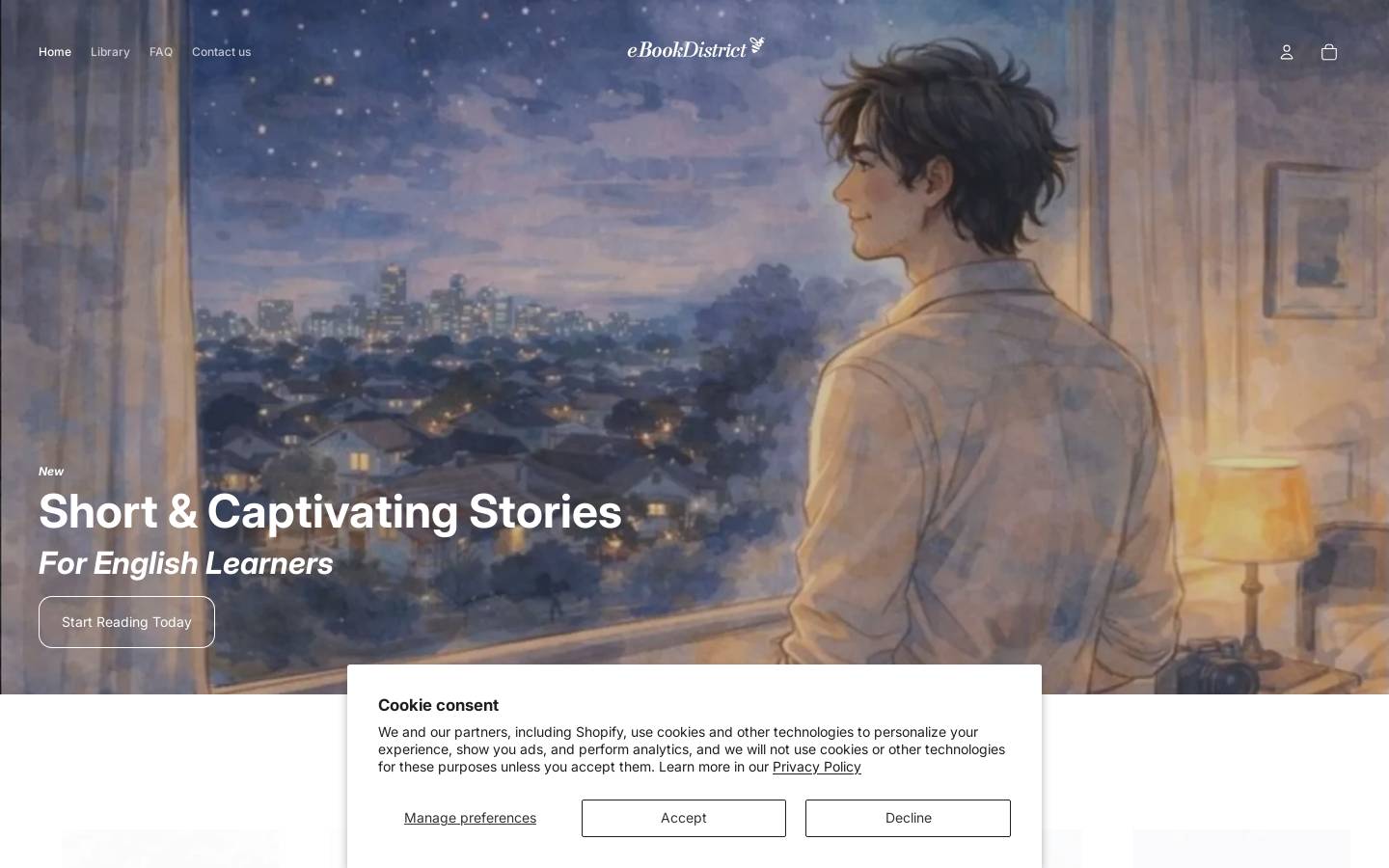 ebookdistrict.com homepage screenshot