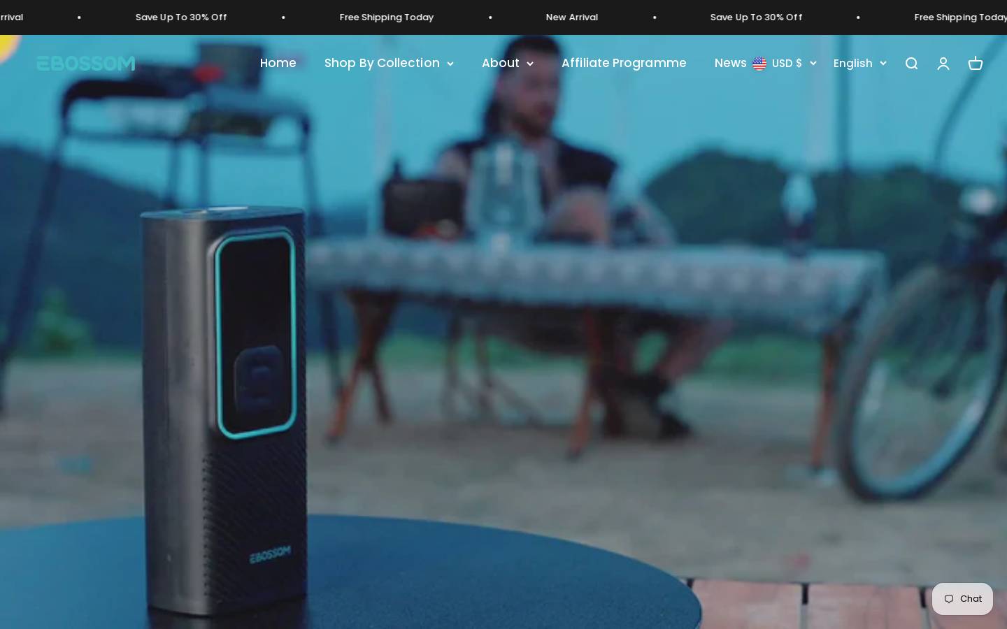 ebossom.com homepage screenshot