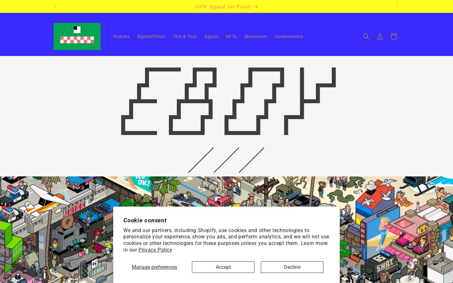 Eboy homepage screenshot