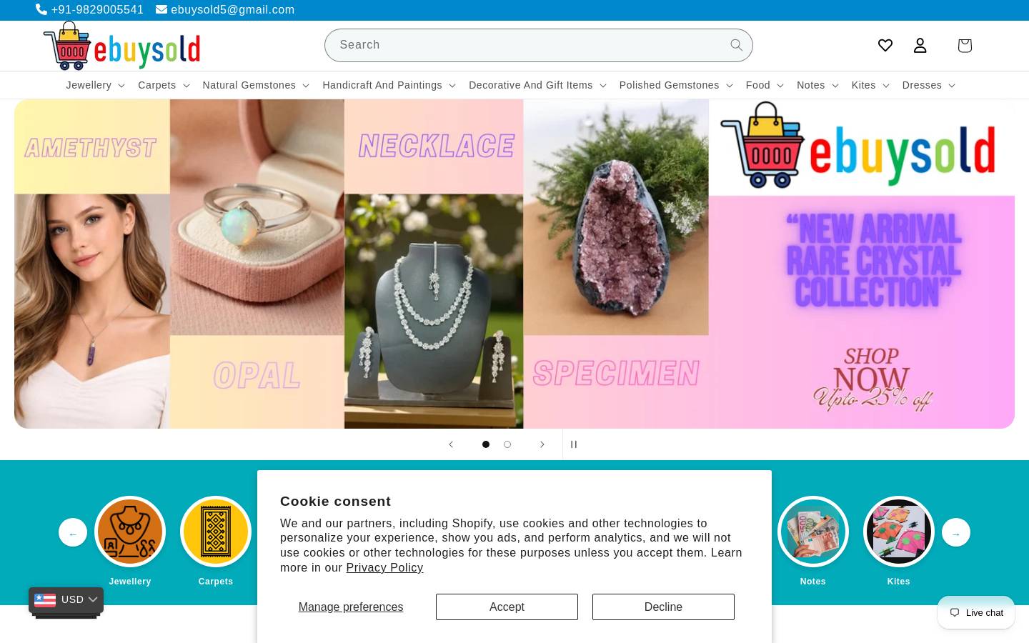ebuysold.com homepage screenshot