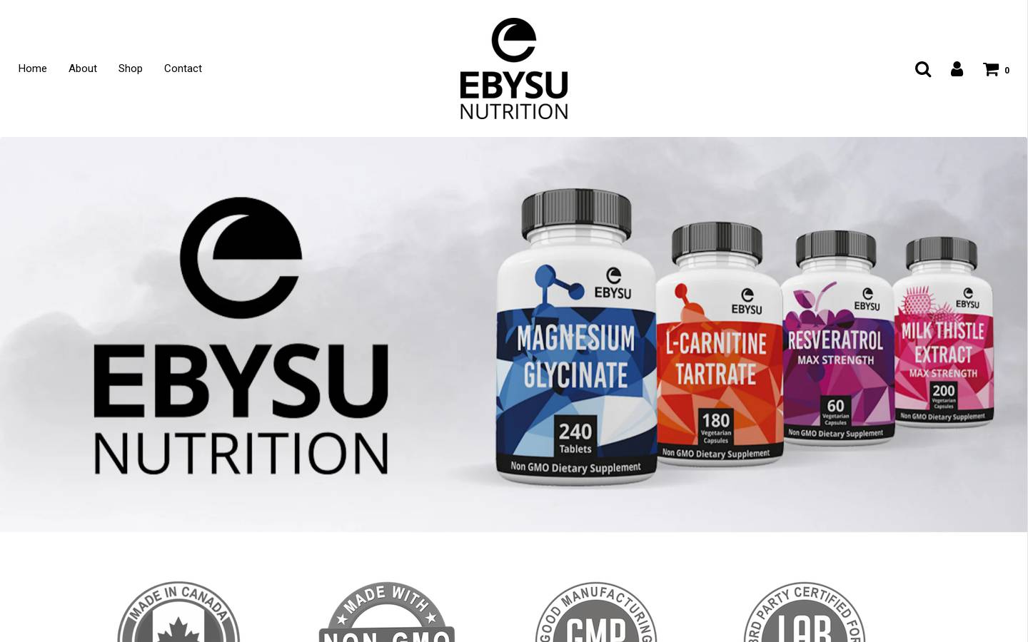 ebysu.com homepage screenshot