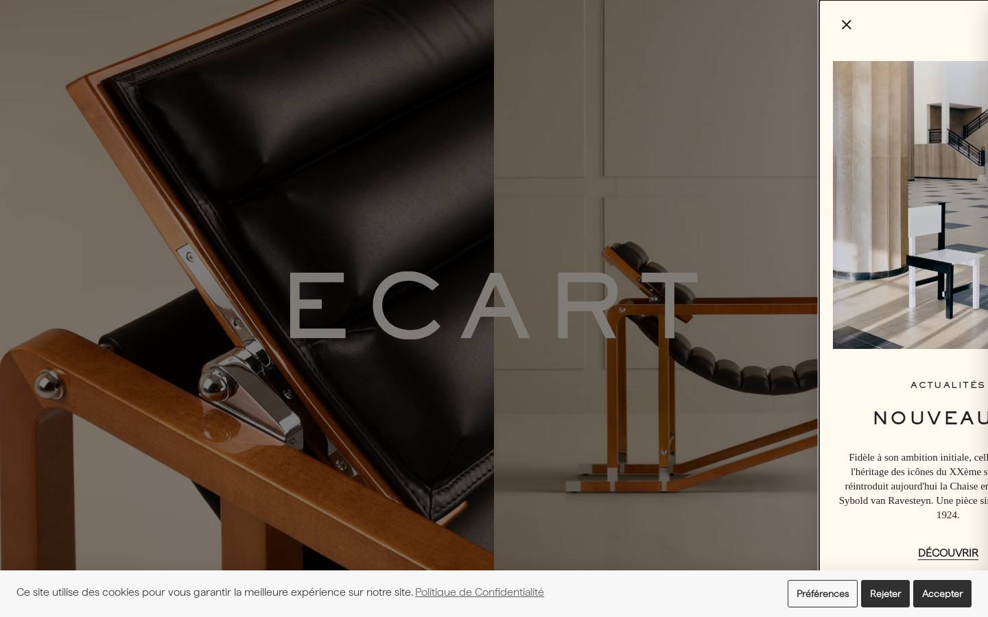 Ecart homepage screenshot