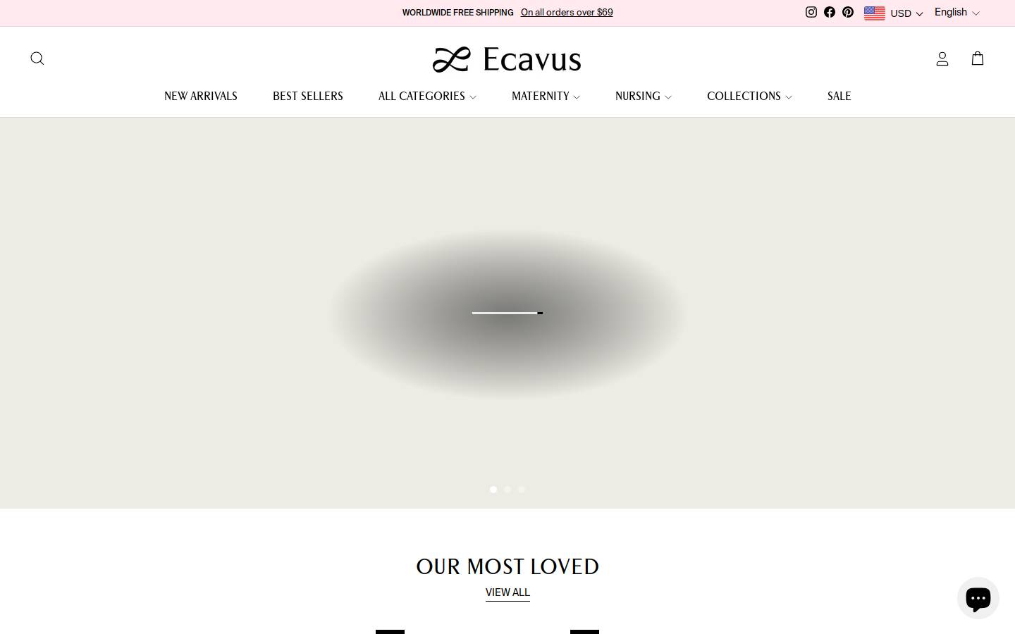 ecavus.com homepage screenshot
