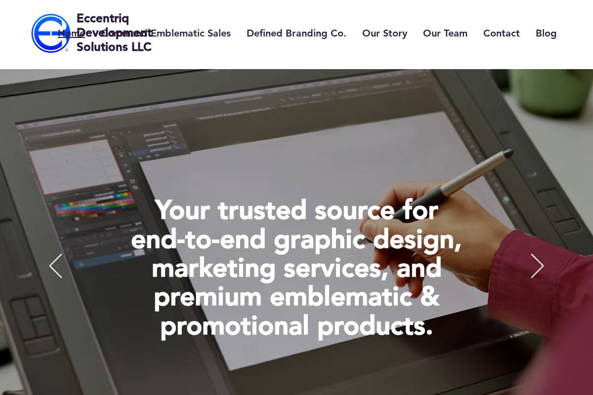 eccentriq.com homepage screenshot