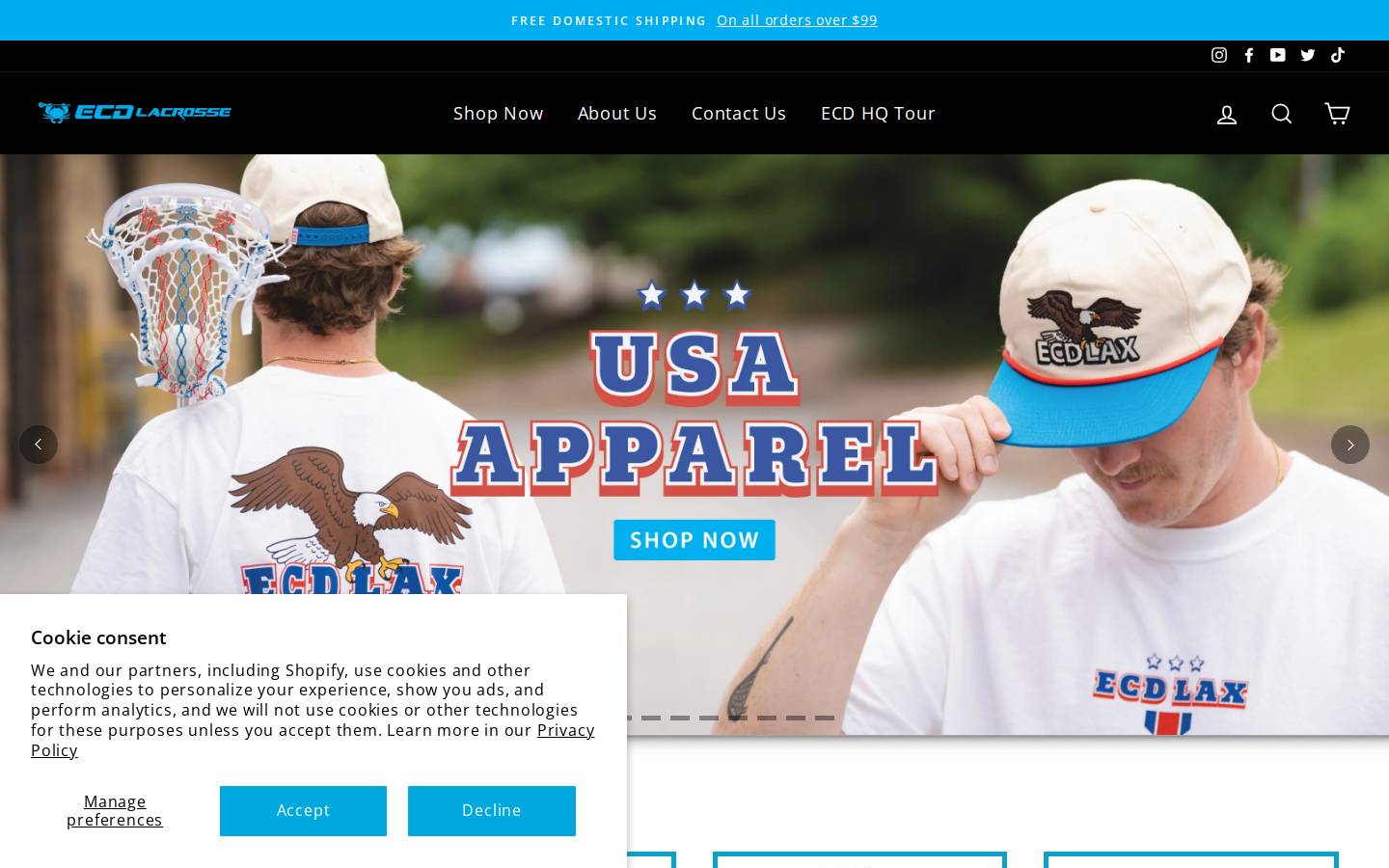 ecdlax.com homepage screenshot
