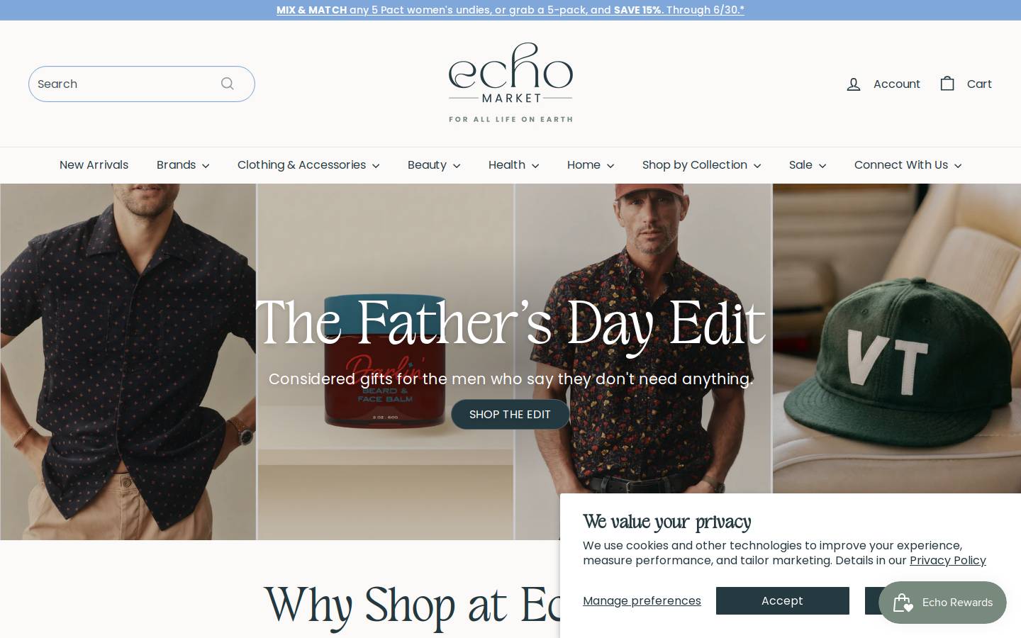 Echo Global Logistics homepage screenshot