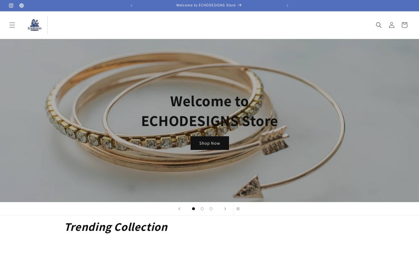 echodesignsvintagejewellery.com homepage screenshot