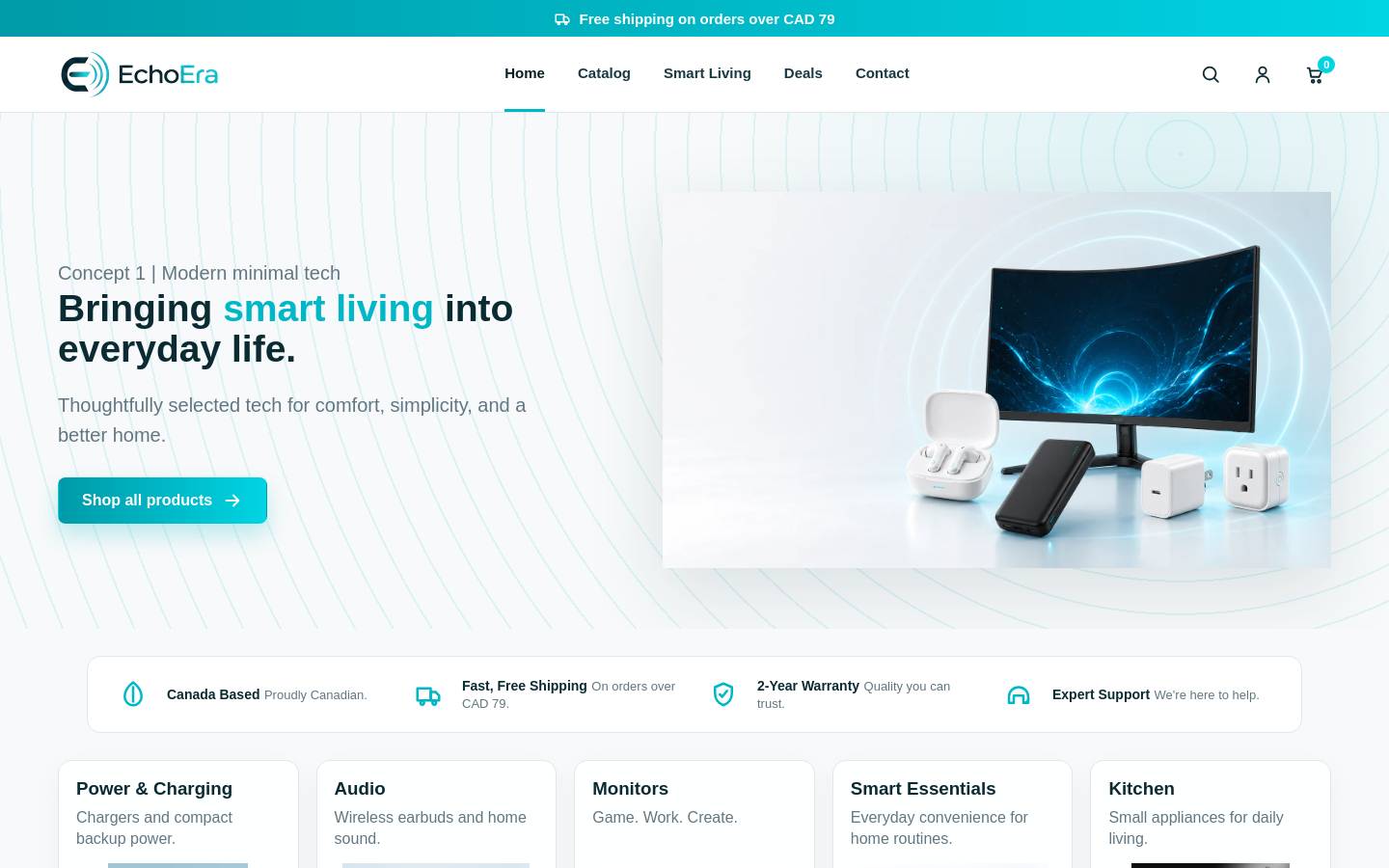 echoera.ca homepage screenshot