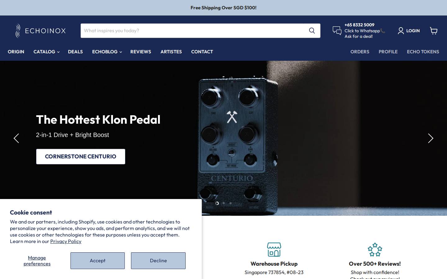 echoinox.com homepage screenshot