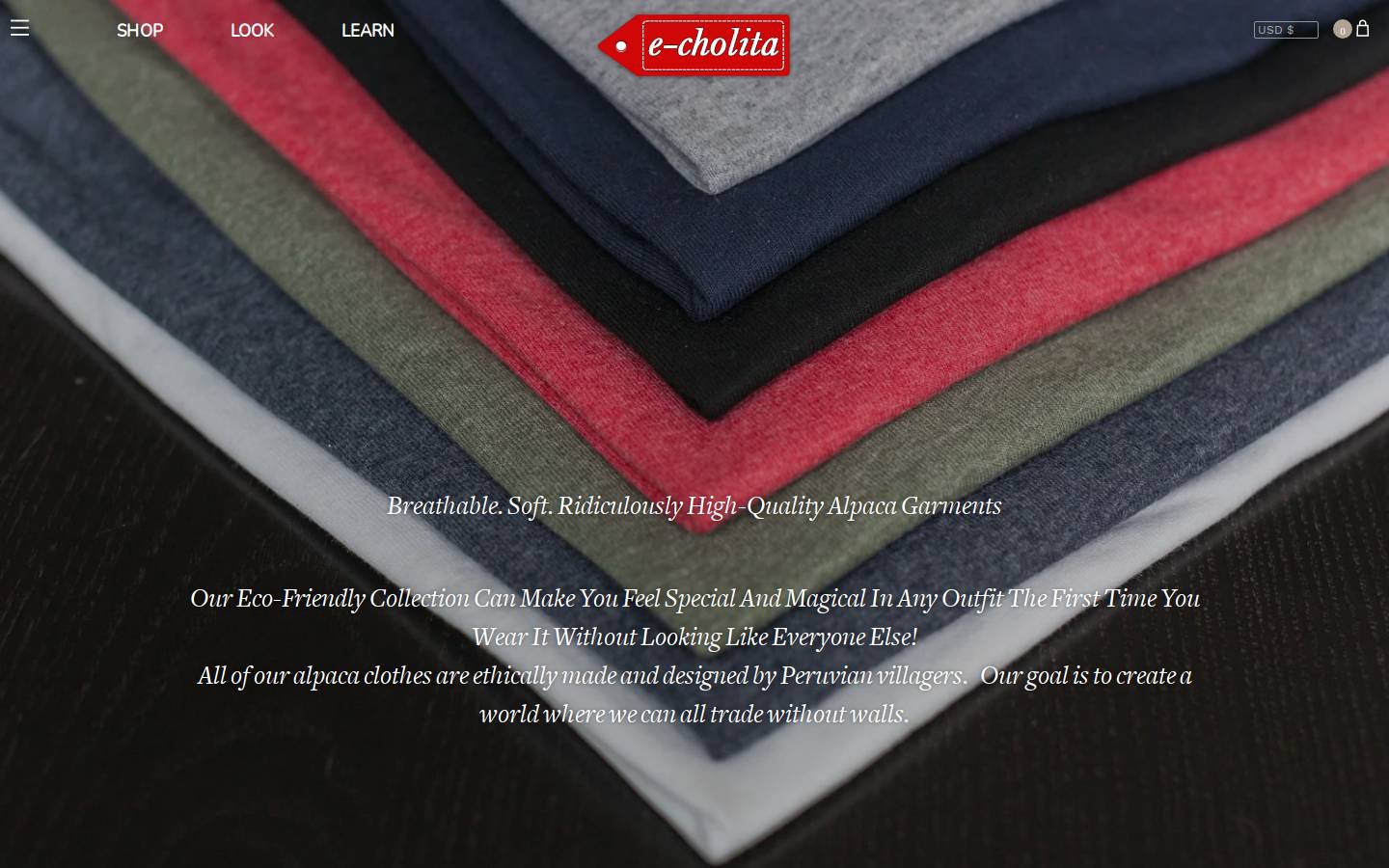 echolita.com homepage screenshot