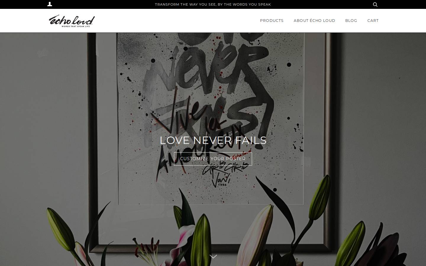 echoloud-speaklife.com homepage screenshot