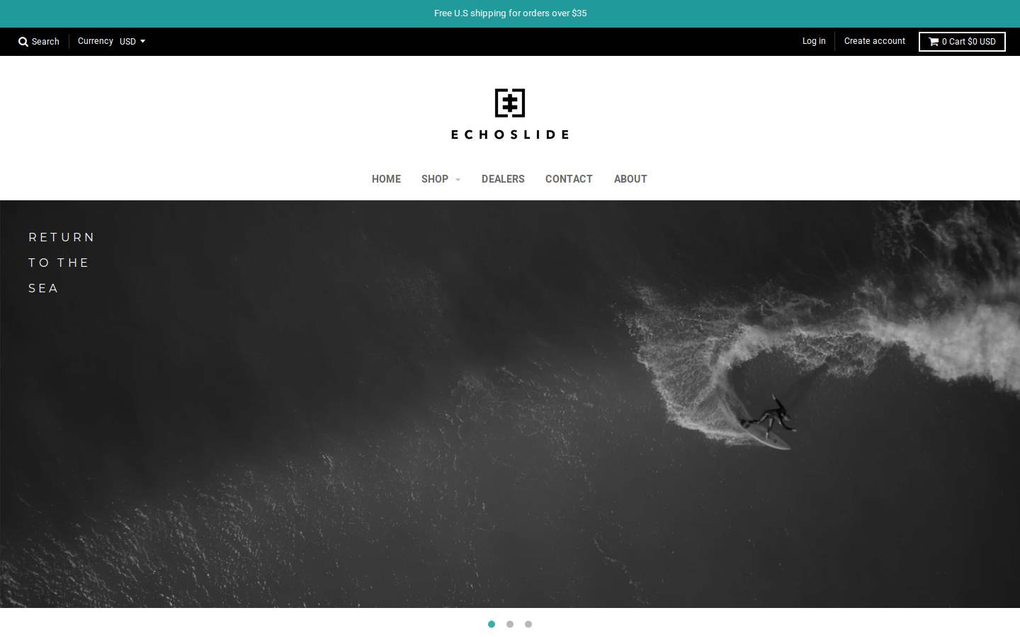 echoslide.com homepage screenshot