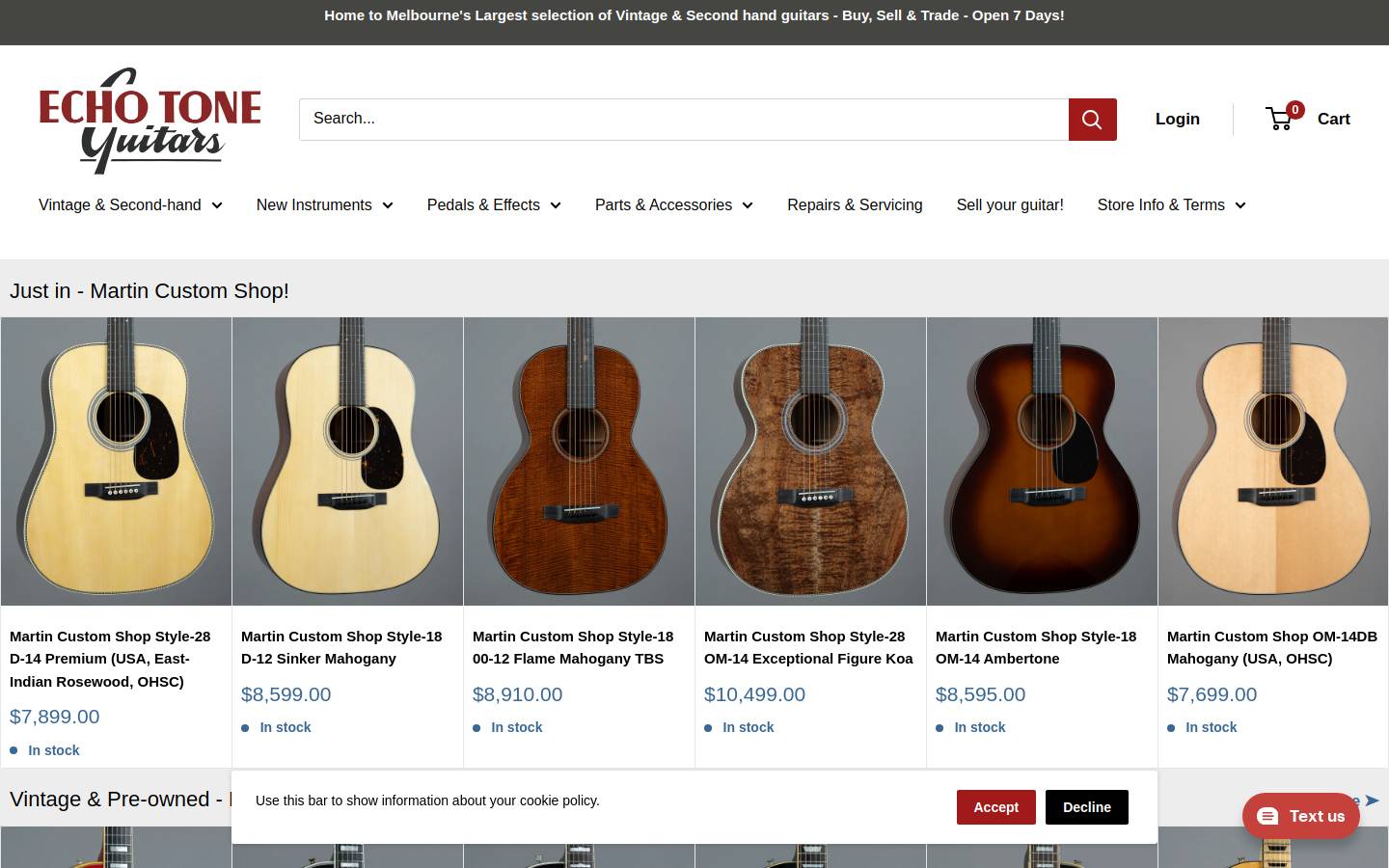 echotone.com.au homepage screenshot