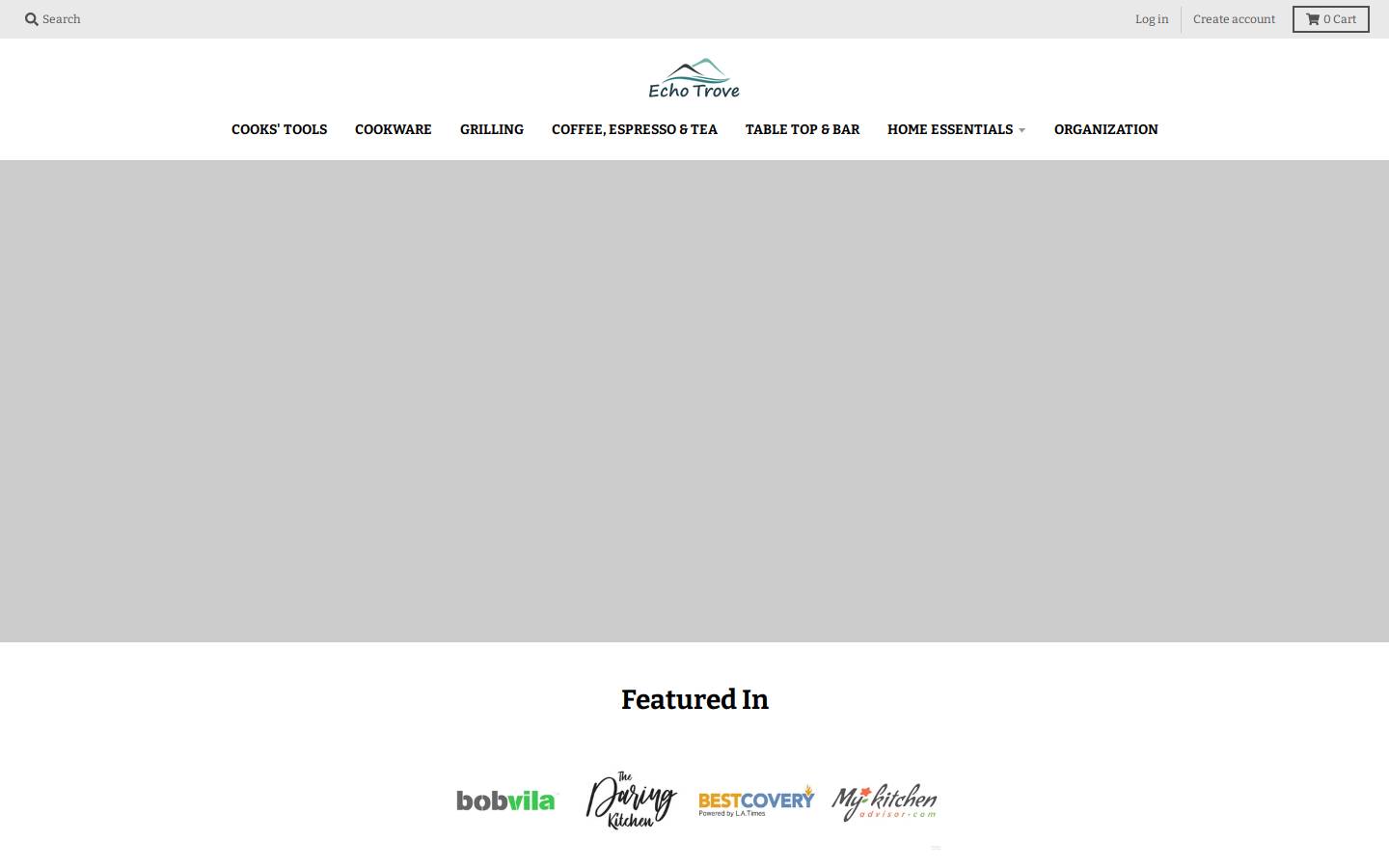echotrove.com homepage screenshot
