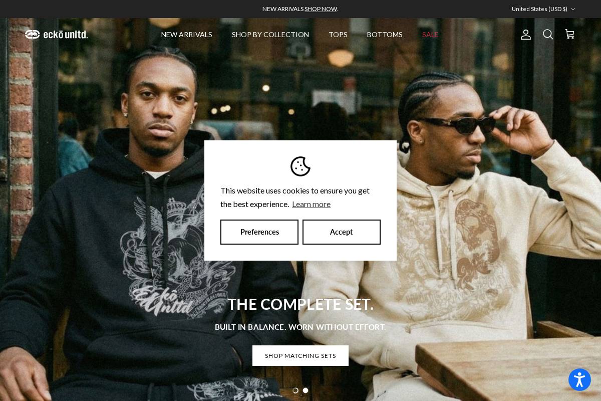 ecko.com homepage screenshot