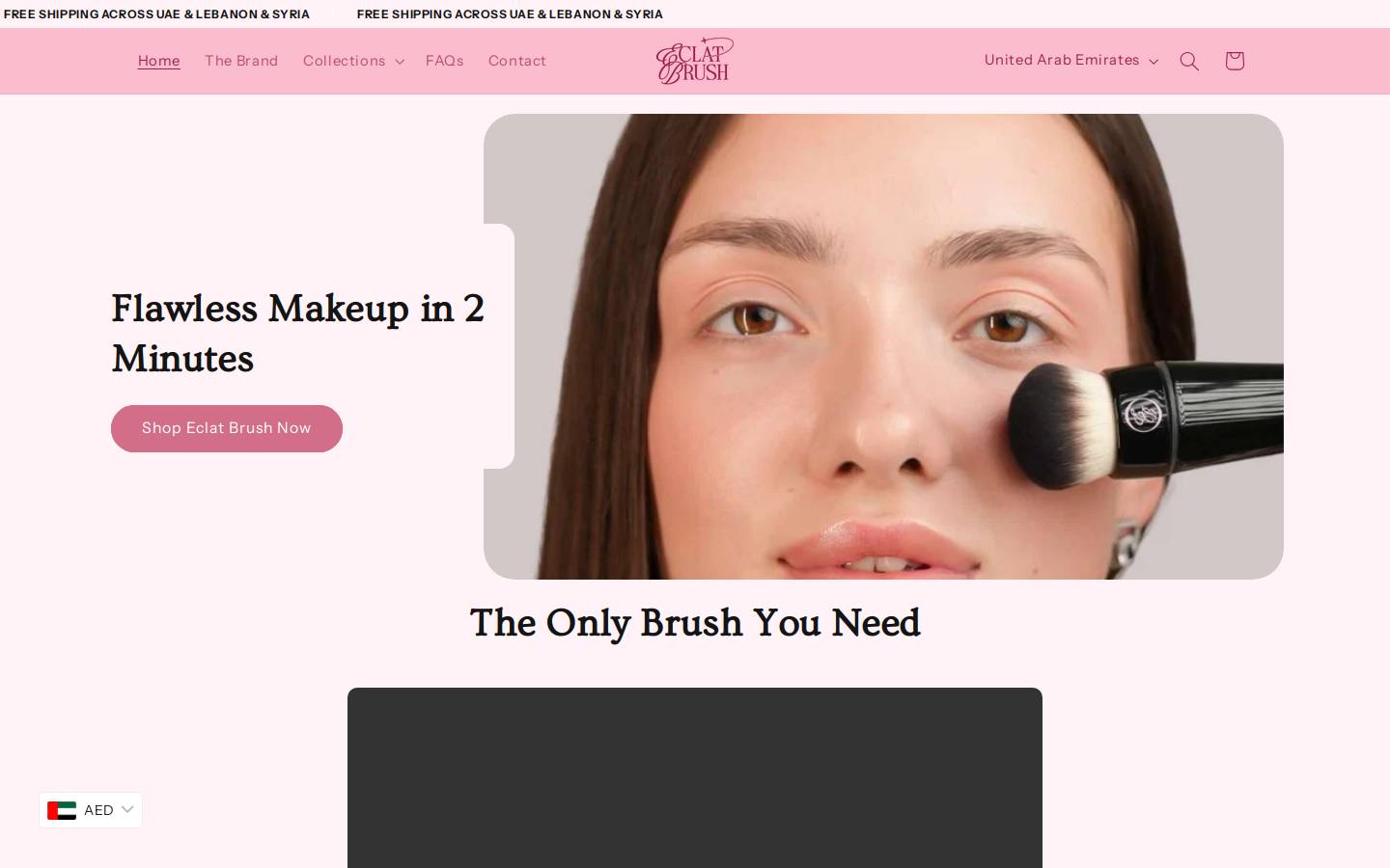 eclatbrush.com homepage screenshot