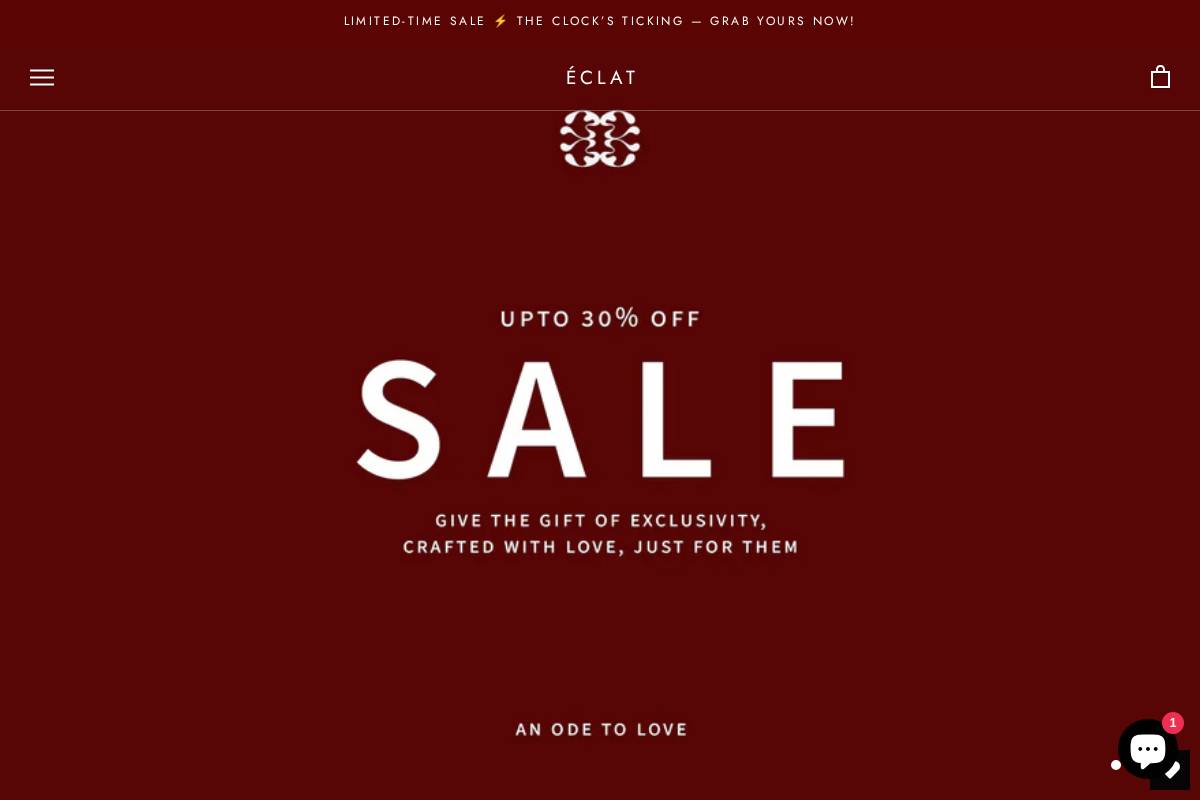 eclats.pk homepage screenshot