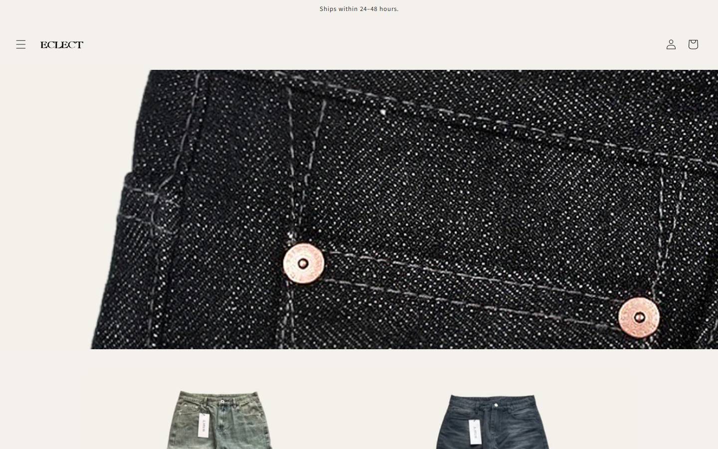 eclect.la homepage screenshot