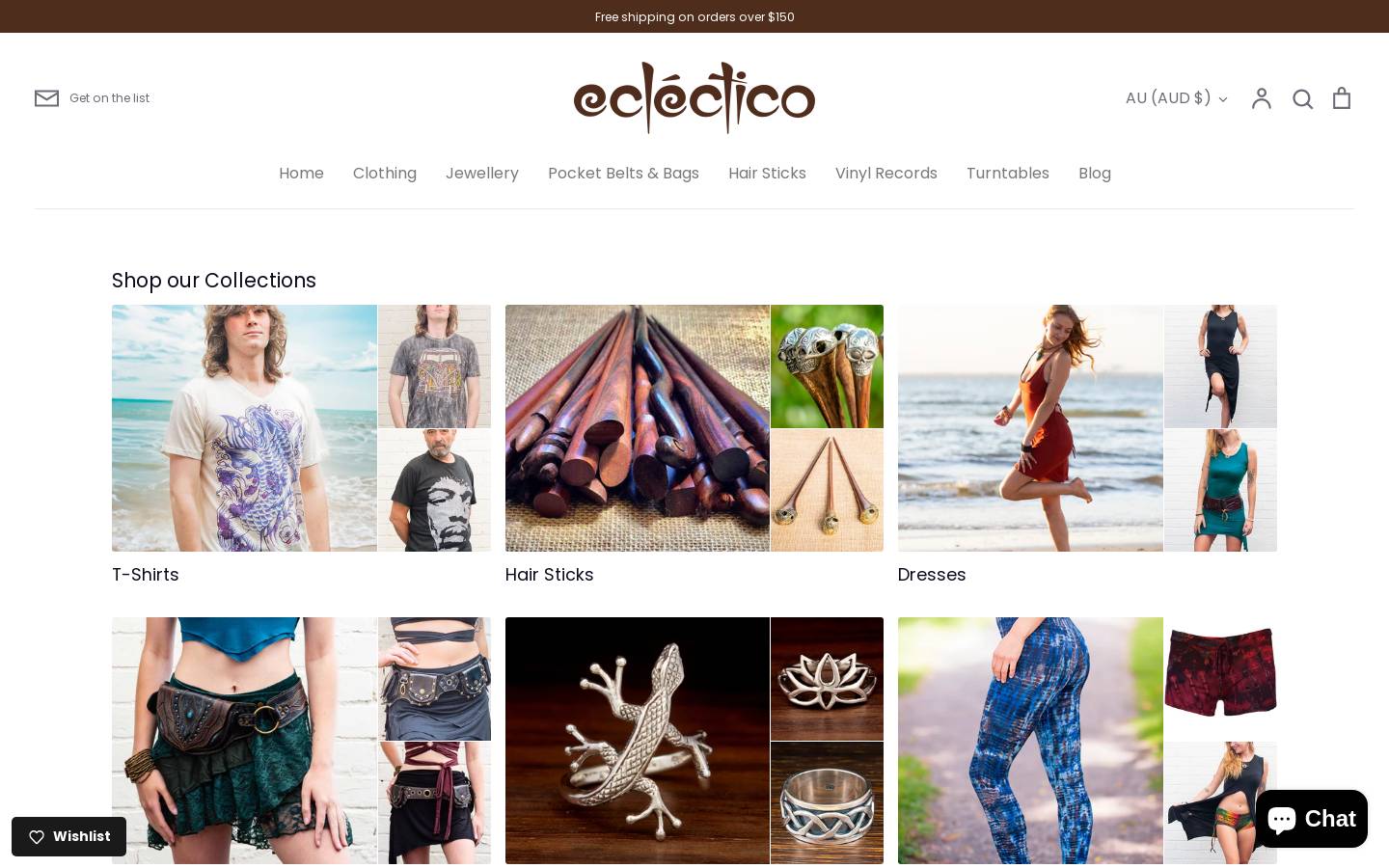 eclectico.com.au homepage screenshot