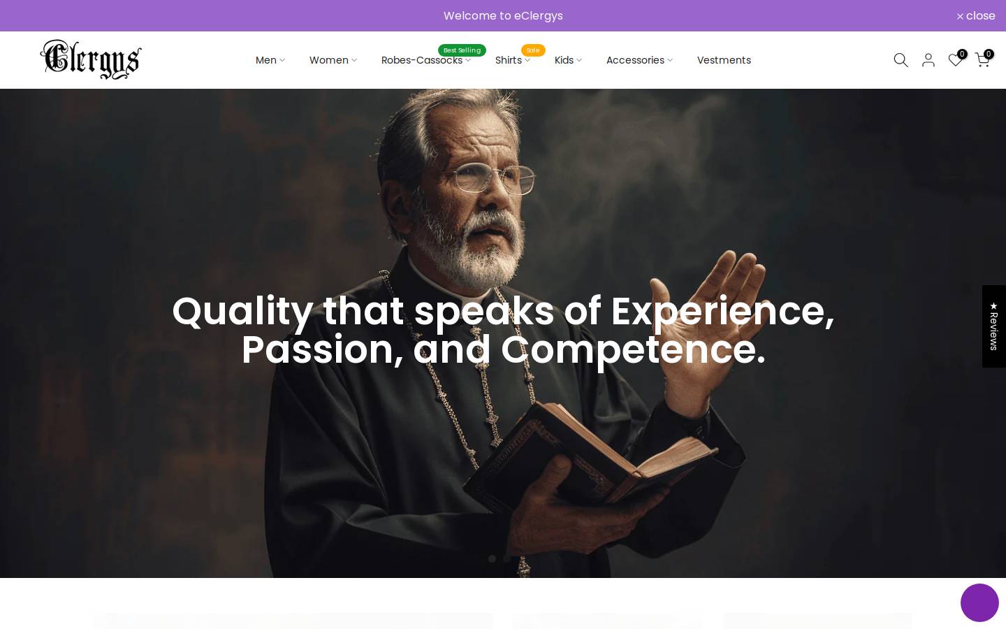 eclergys.com homepage screenshot
