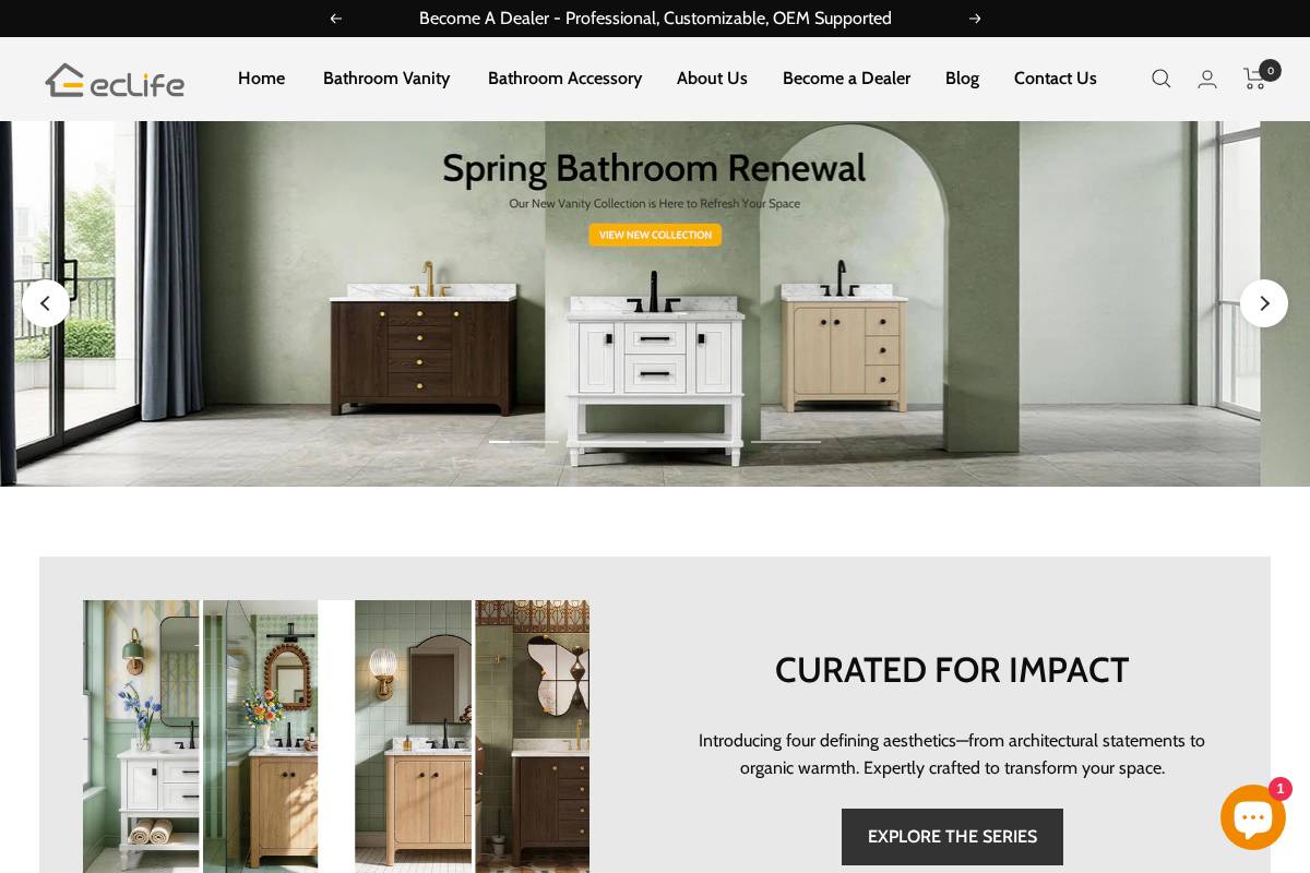 Eclife homepage screenshot
