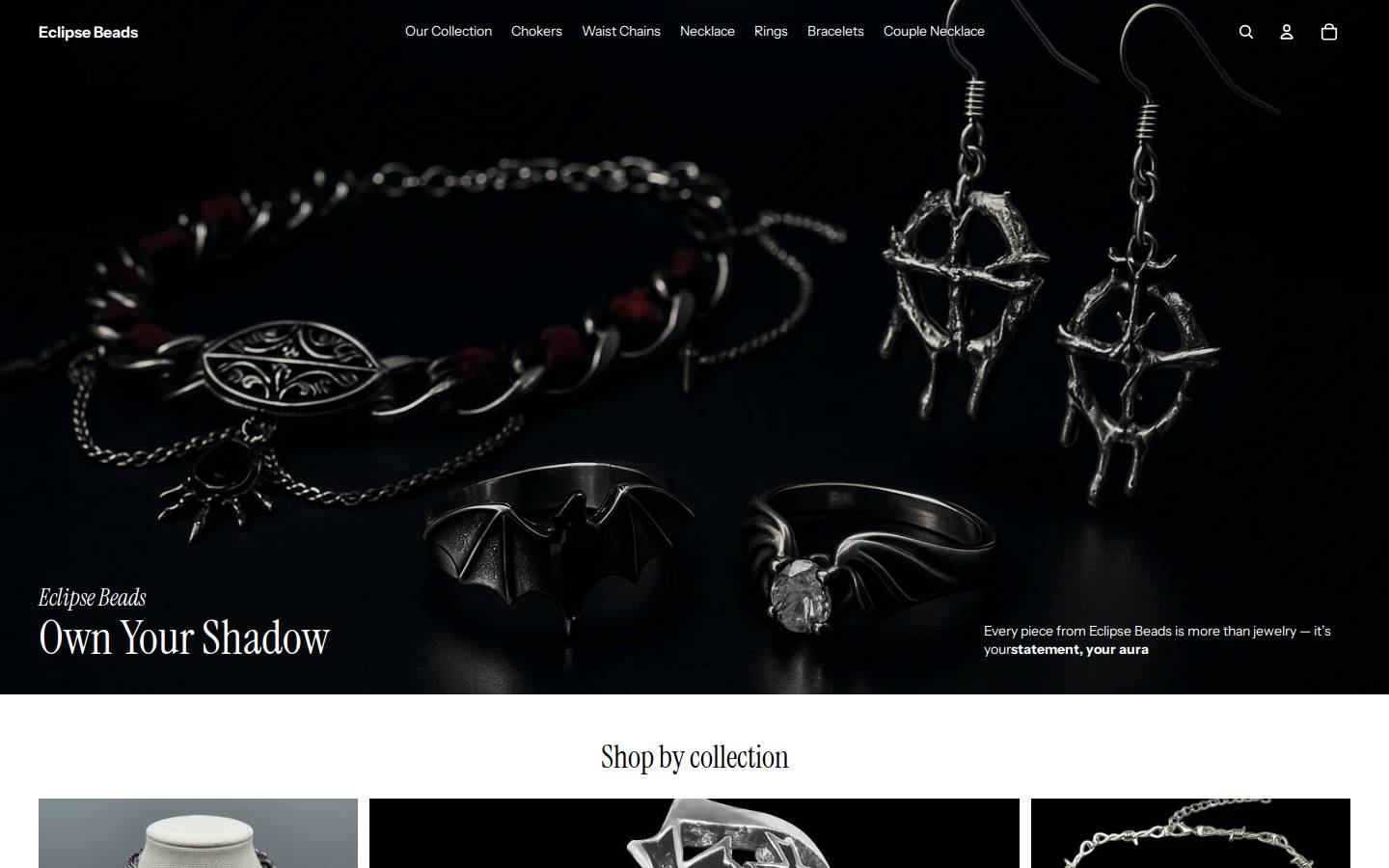 eclipsebeads.com homepage screenshot