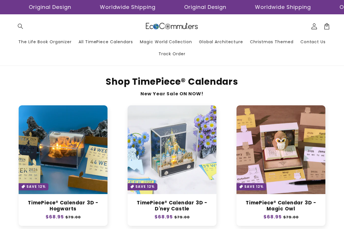 Eco Commuters homepage screenshot
