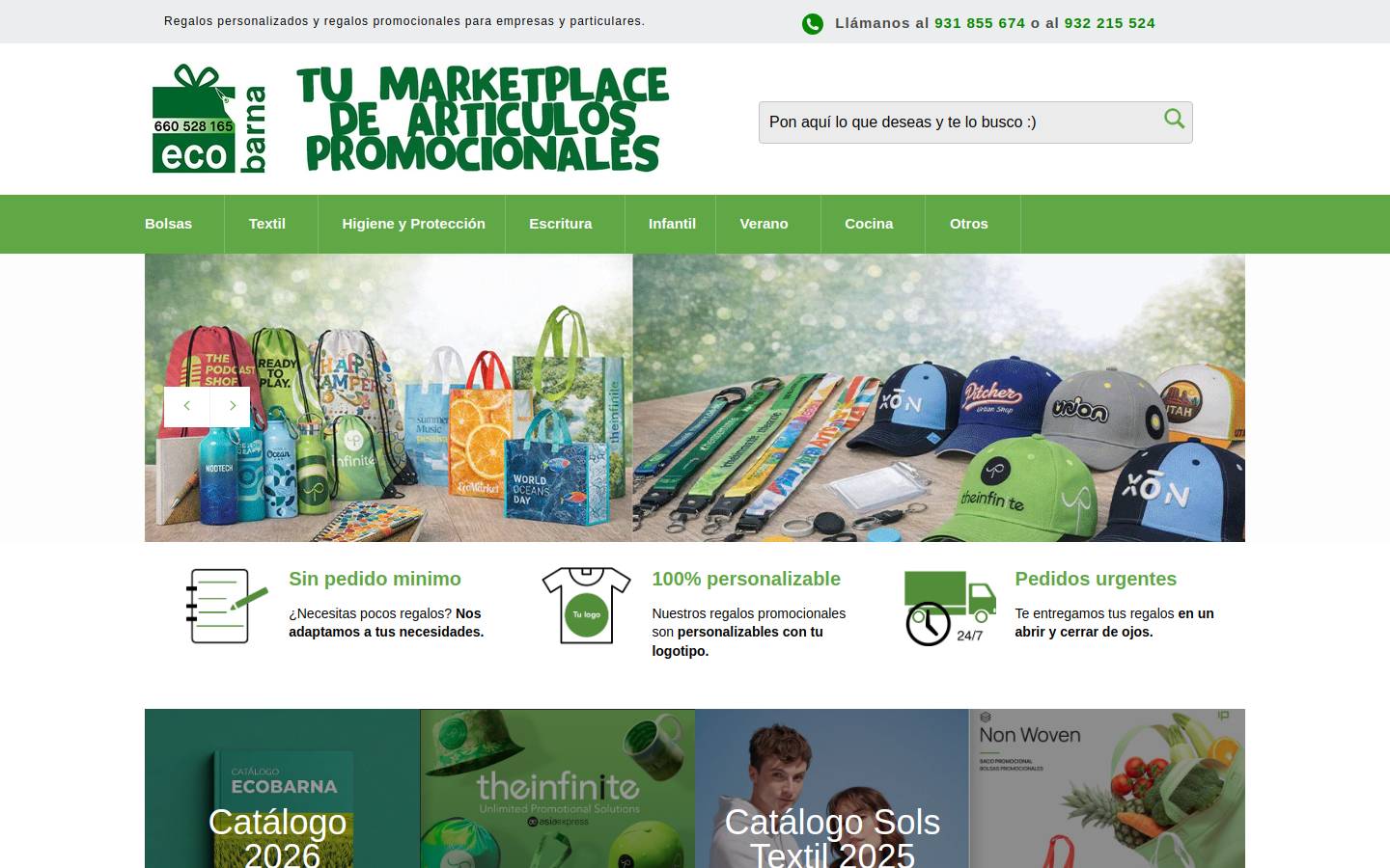 ecobarna.com homepage screenshot