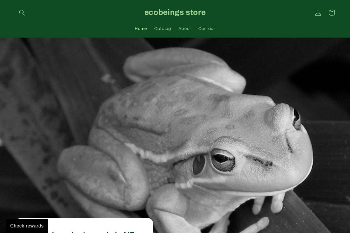 ecobeings.store homepage screenshot