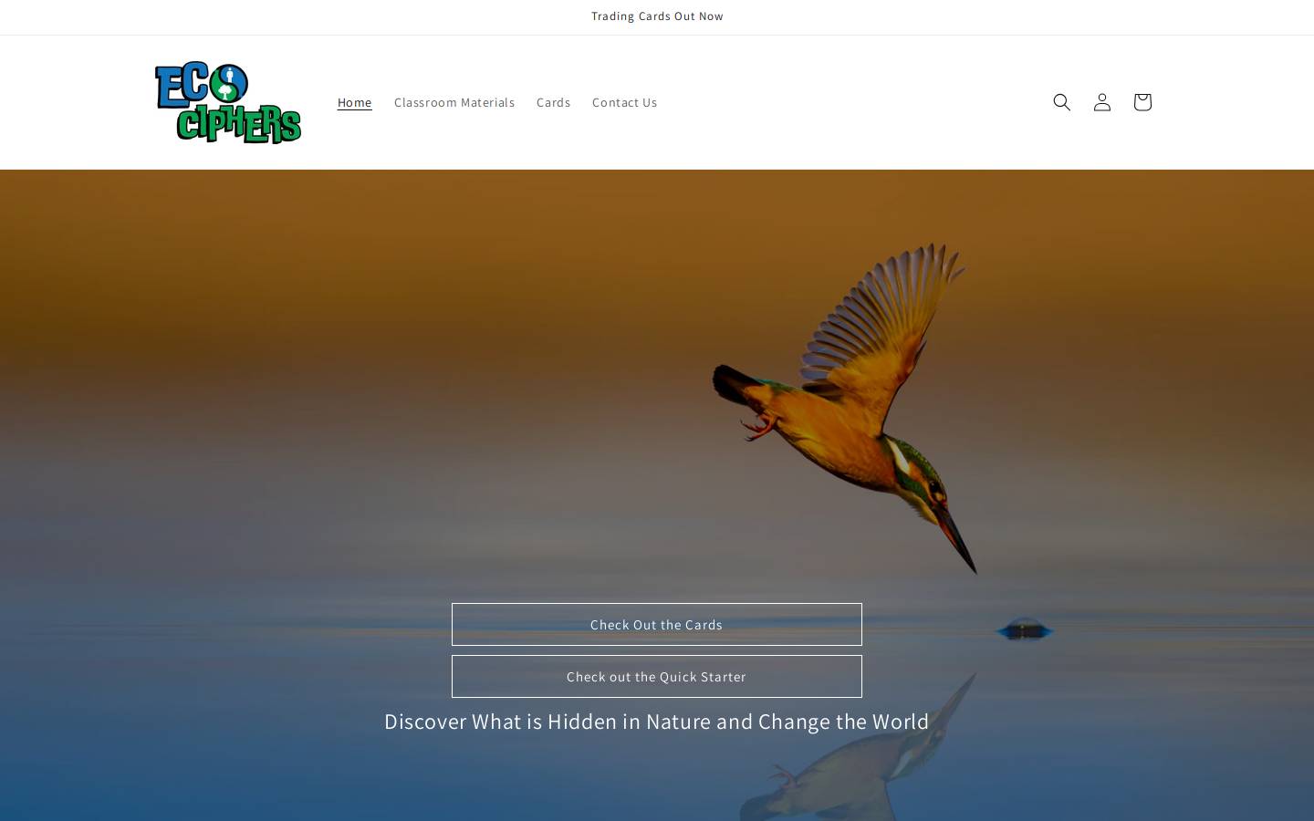 ecociphers.com homepage screenshot