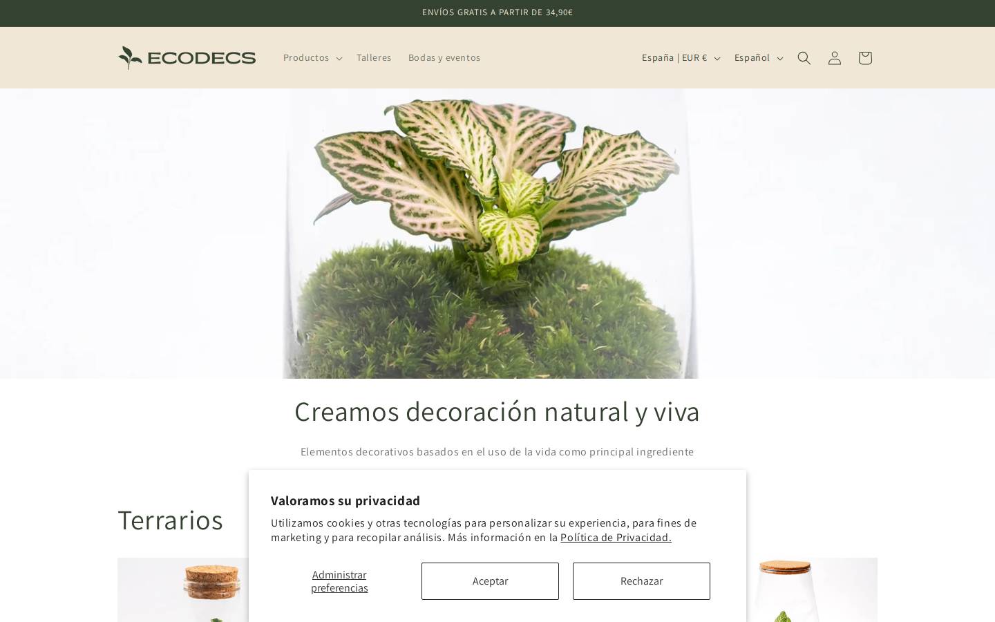 ecodecs.com homepage screenshot
