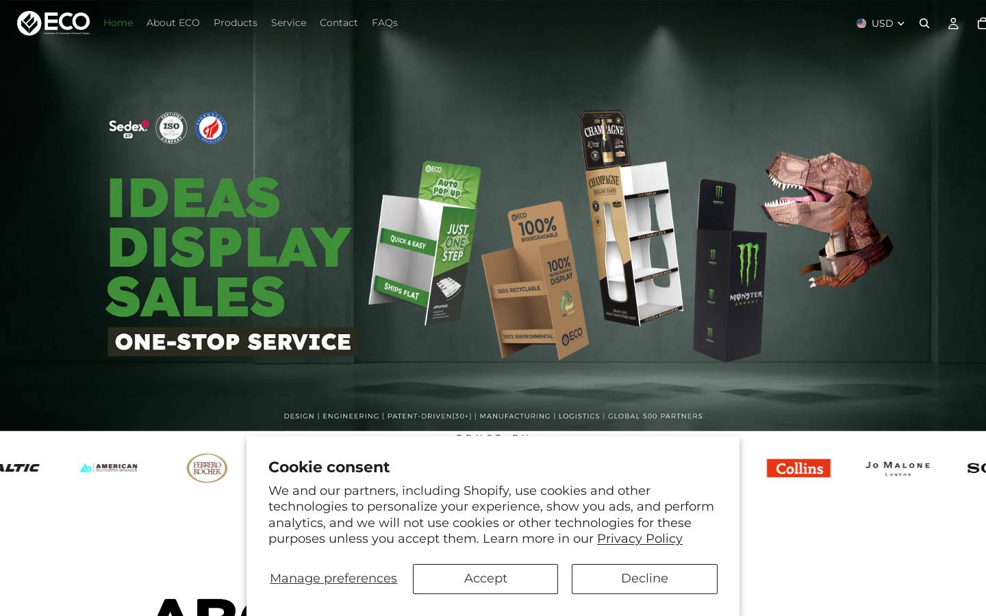 ecodisplaycn.com homepage screenshot