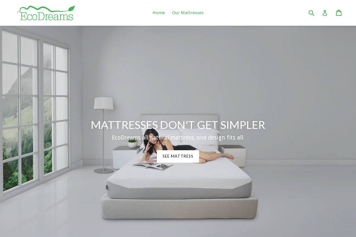 ecodreams.us homepage screenshot