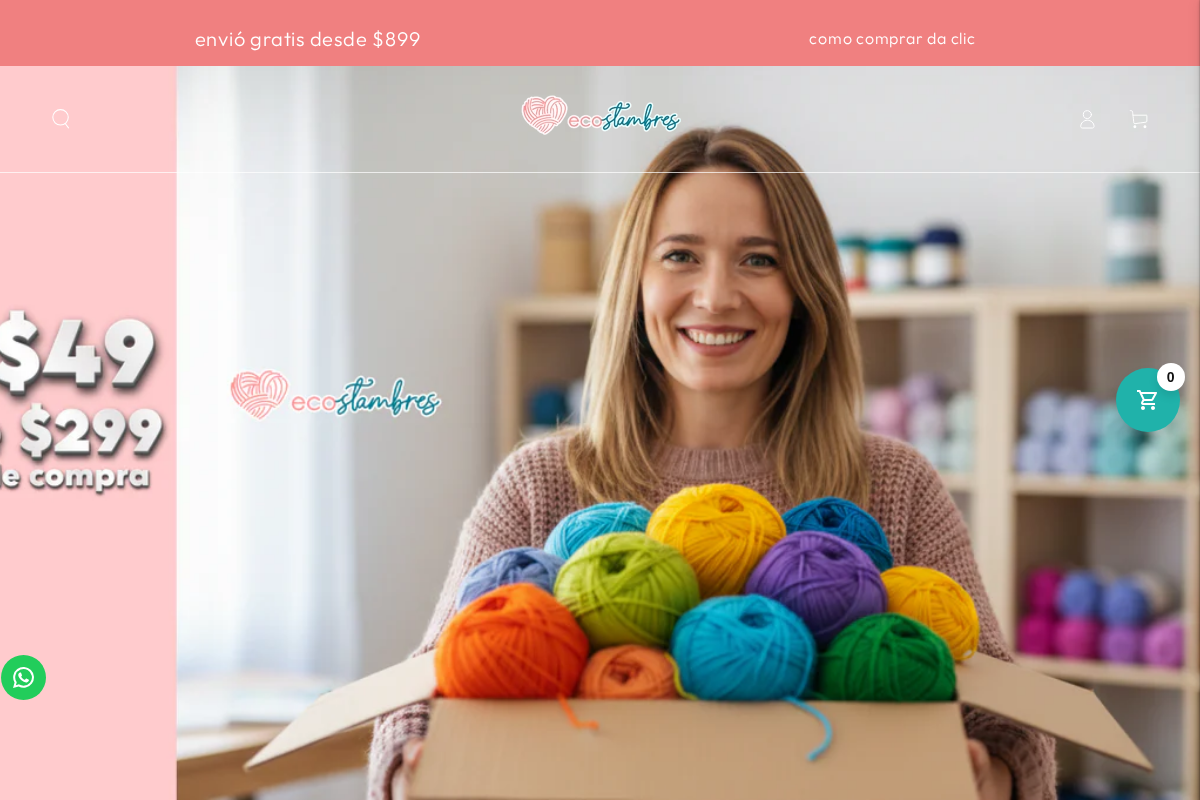 Ecoestambres homepage screenshot