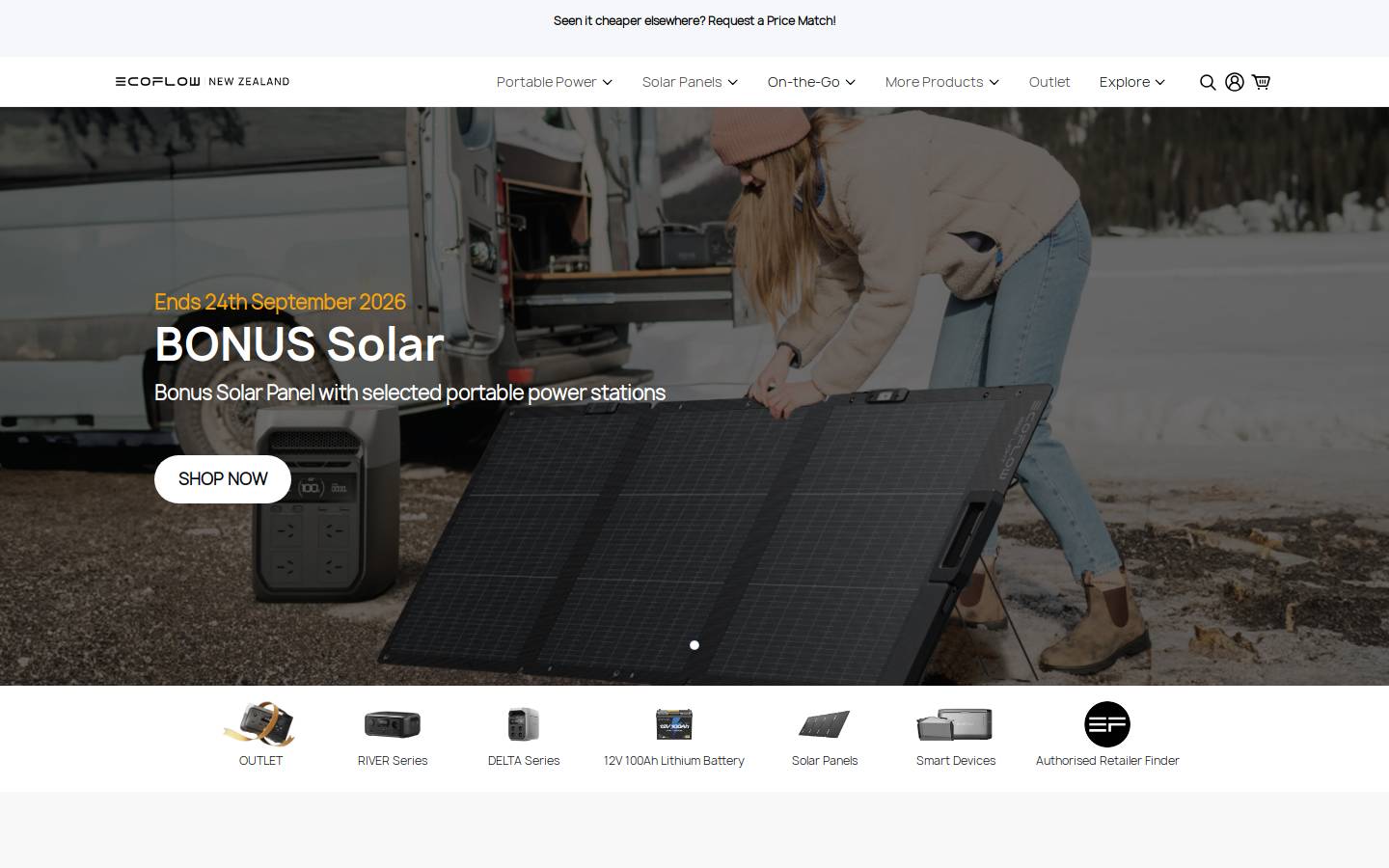 ecoflowtech.co.nz homepage screenshot