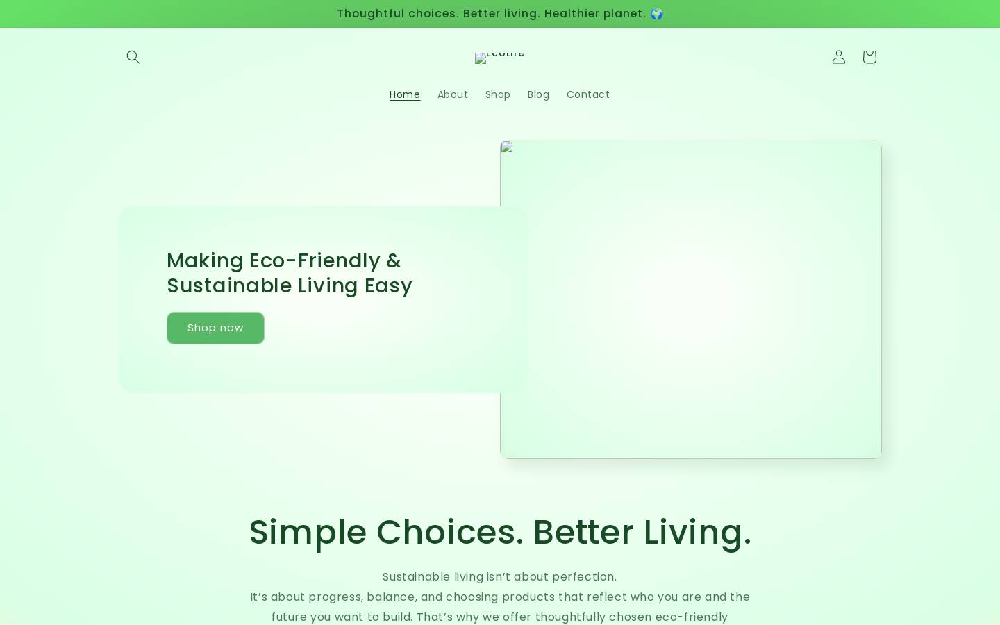 ecolife.co.nz homepage screenshot